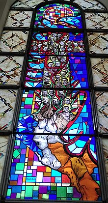 Stained Glass honoring 38 Matyrs of Albania